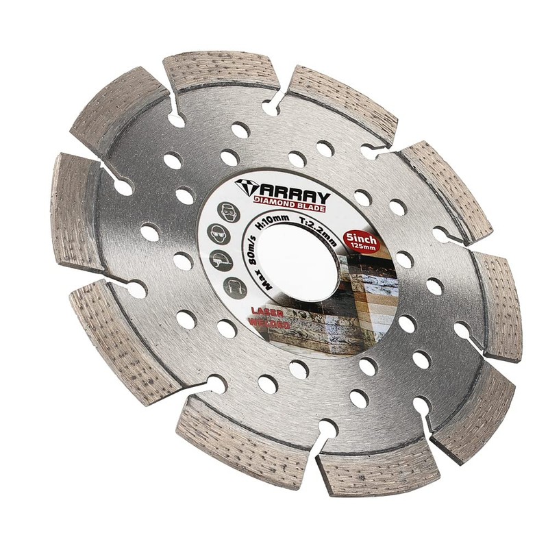125mm Laser Welded Diamond Cutting Disc Segment Rim Diamond Blade