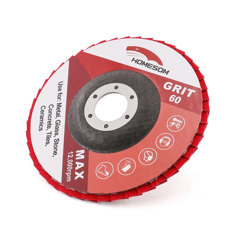 HOMESOM 5 Inch 1pc 60 Grit Sanding Discs Flap Sanding