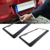 Universal License Plate Frames Composite Material License Plate Cover Locking