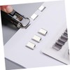 CAXUSD 3 Sets One-Hand Operation Paper Clipper Office Stapler Clips