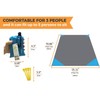 HZJY Outdoor Picnic Blanket (71" x 55") -Compact Lightweight Waterproof