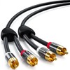 deleyCON PREMIUM 2m HQ Stereo Audio RCA Cable - 2x