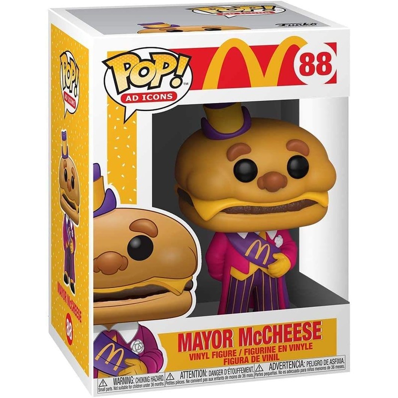 Funko Pop! Ad Icons: McDonald's - Mayor McCheese, Multicolor, 4.5