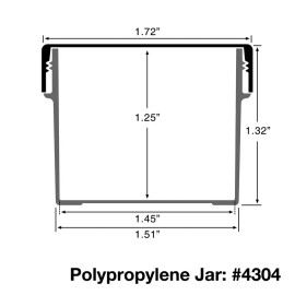 DecoJars 20 Jars 1 ounce Containers + Clear Caps Lid for cremes charms 4304 DecoJars USA