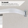 Blu-Pier Tech Heavy Duty Single Rod,Lock Seam Curtain Rod 28