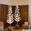 Lightshare 6FT Feather Lighted Tree Set of 2, 244L Warm