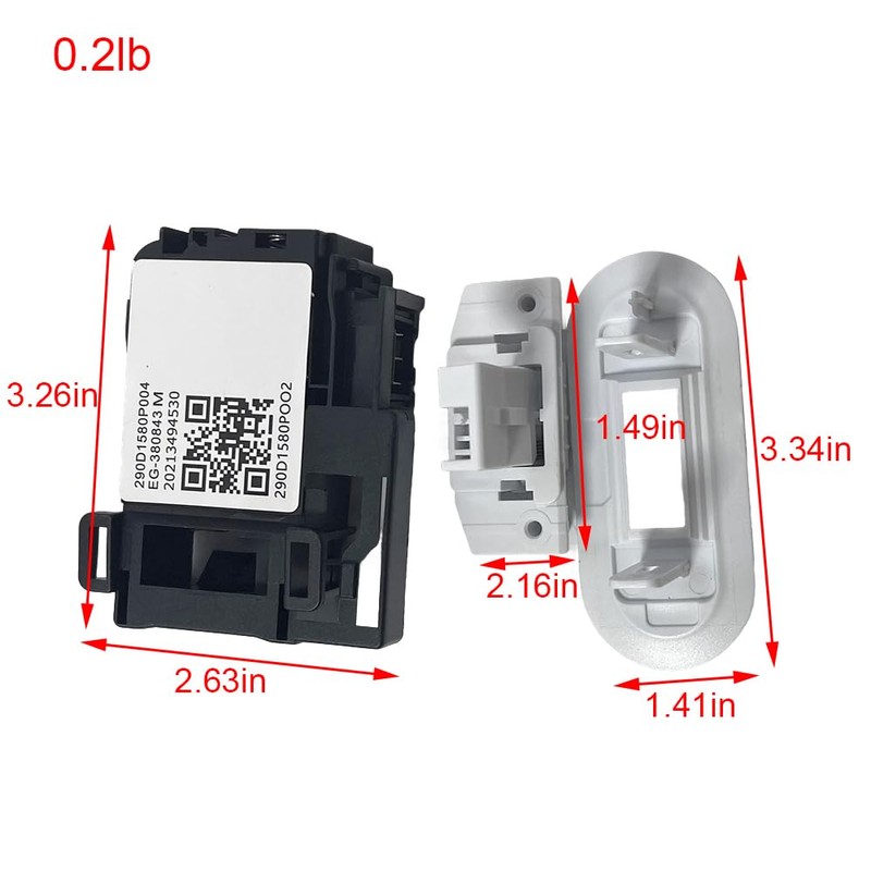 GOLICC WH01X27954 Washer Lid Lock Switch Replacement Kit - Includes
