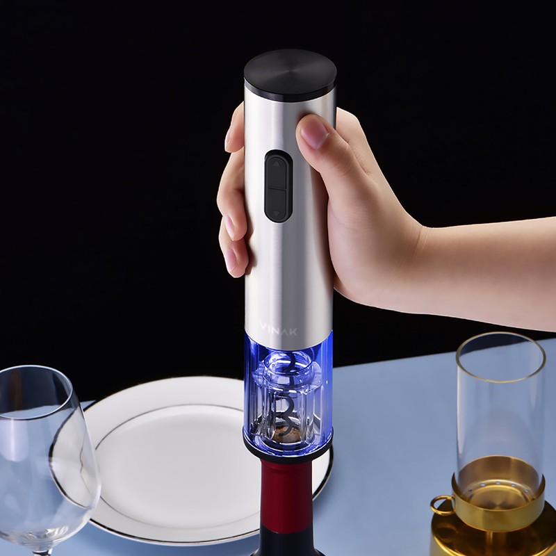 VINAK Professional Electric Corkscrew Stainless Steel with Capsule Cutter and