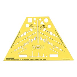 Traceease Electrical Drafting Isometric Piping Template Drawing Stencil,Designing Template Measuring Ruler