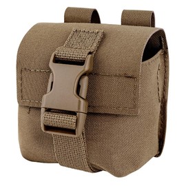 KRYDEX Tactical Molle Single Frag Grenade Pouch Small Tool Bag for Duty Belt MOLLE Vest and Backpack (CB)