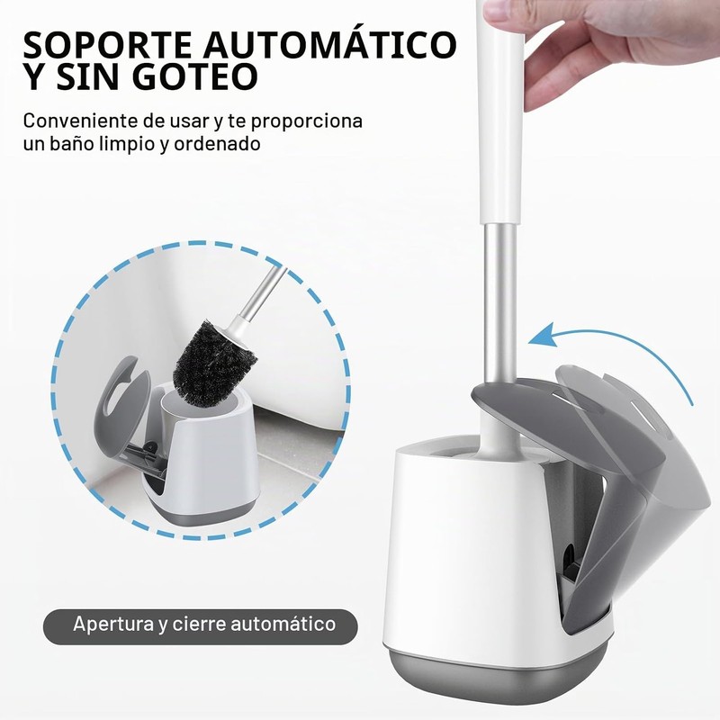 SetSail Juego de 2 Escobillas y Soporte para Inodoro con