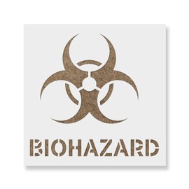 Biohazard Symbol Stencil - Reusable Stencils for Painting - Create DIY Biohazard Symbol Home Decor