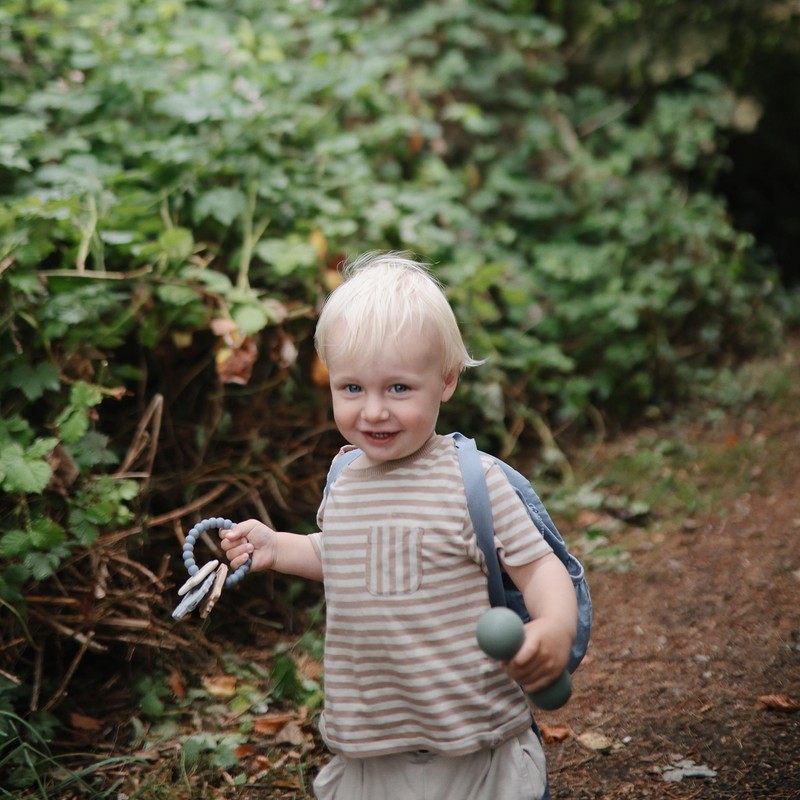 mushie Silicone Space Teething Ring Toy