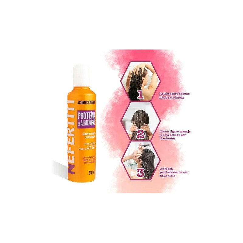 Acondicionador Para Cabello De Almendra 300 Ml Nefertiti