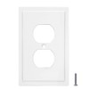 Modern Edge Decorative Wall Plate Switch Plate Outlet Cover, Durable