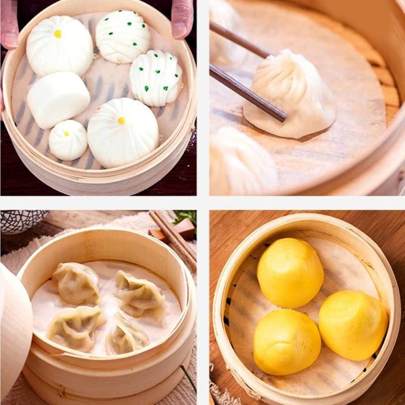 150pcs Air Fryer Liners, 9 inches Bamboo Steamer Liners, Premium