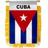 Cuba MINI BANNER FLAG GREAT FOR CAR & HOME Glass