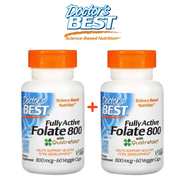 Doctors Best Quatrefolic 4th Generation Active Folic Acid 800mcg Methylfolate
