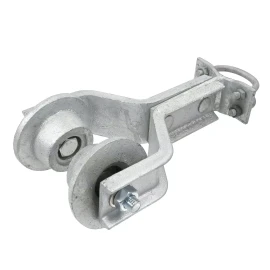 PLUM_FITTINGS Chain Link Single Trolley Assembly for Overhead Slide Gate I-Beam