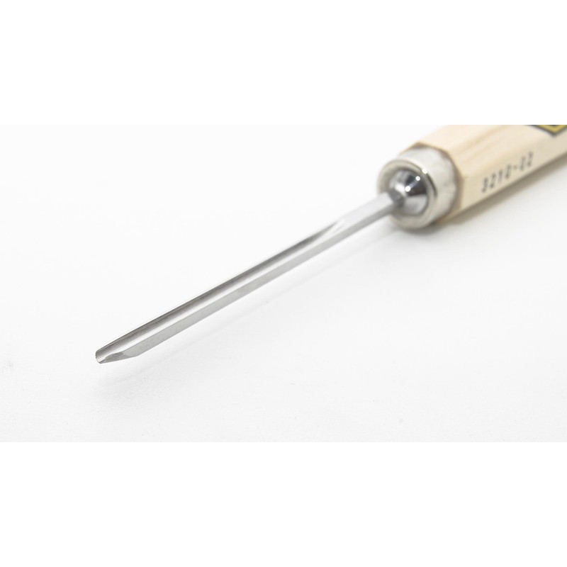 Kirschen 3210002 10 Cut Straight Chip Carving Tool with Handle,