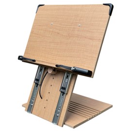 A+ Book Stand BS2500PRO XL Super Heavy Duty 15.4x10.5 Portable Height Adjustable Foldable Eye Level Bookstand Holder for Reading Hands Free Large Thick Heavy College Textbooks Tablets Neck Pain Free