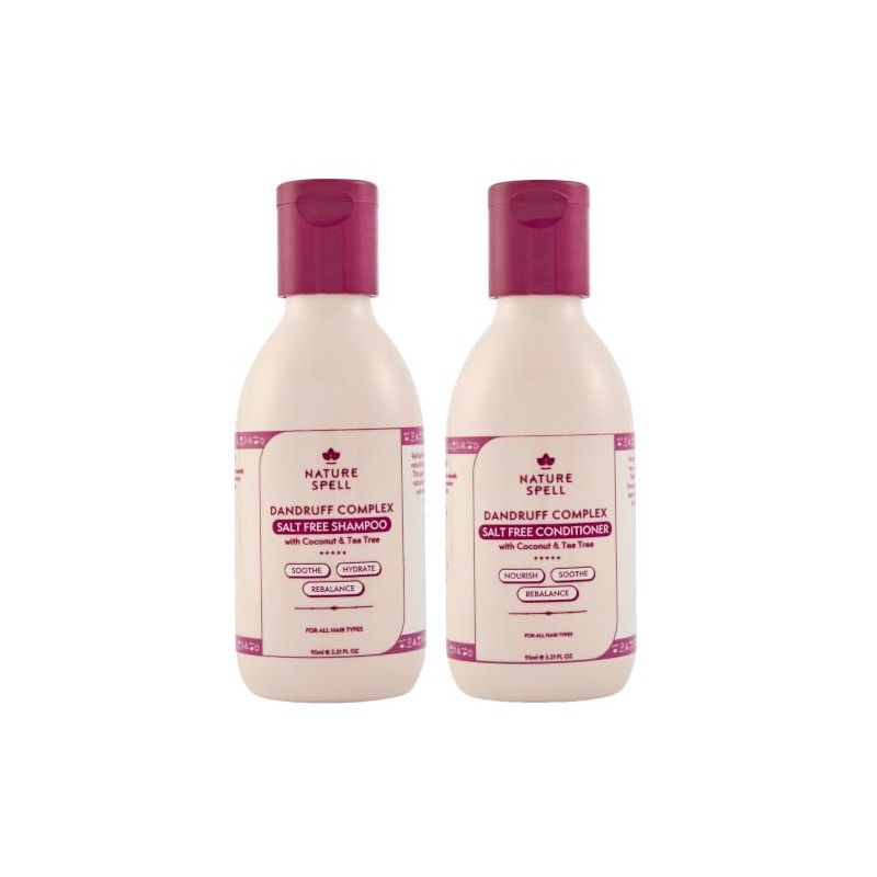 Nature Spell Dandruff Complex Travel Size Duo, Shampoo & Conditioner