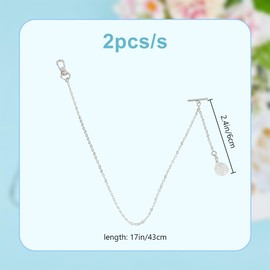 DELORIGIN 2 Colors Pocket Watch Chain with Hollow Pendant, Tree of Life Pocket Watch Chain, Vest Chain for Men, Curb Link Chain Suit Chain with T Bar and Lobster Clasps for Pocket Watch Birthday Gift