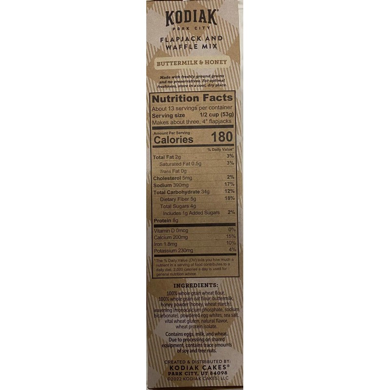Kodiak Cakes Frontier Pancake Flapjack & Waffle Mix Buttermilk &