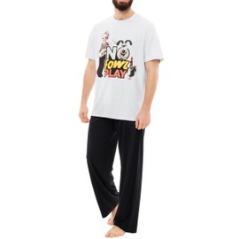 Wallace and Gromit Mens Pyjamas Grey Small