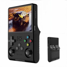 R40S Ultra Consola Retro Portátil Negro – Consola De Videojuegos Retro, 256GB, 45,000+ Juegos, 30 Emuladores, Mini Consola, Emulador De Videojuegos, Ideal para Jugar En Casa O De Viaje, Regalo Gamer
