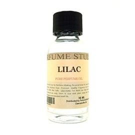 Lilac Perfume Oil for Perfume Making, Personal Body Oil, Soap, Candle Making & Incense; Splash-On Clear Glass Bottle. Premium Quality Undiluted & Alcohol Free (1oz, Lilac Fragrance Oil)