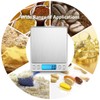 AMIR Báscula Digital para Cocina de Acero Inoxidable, 3kg, 0.1g