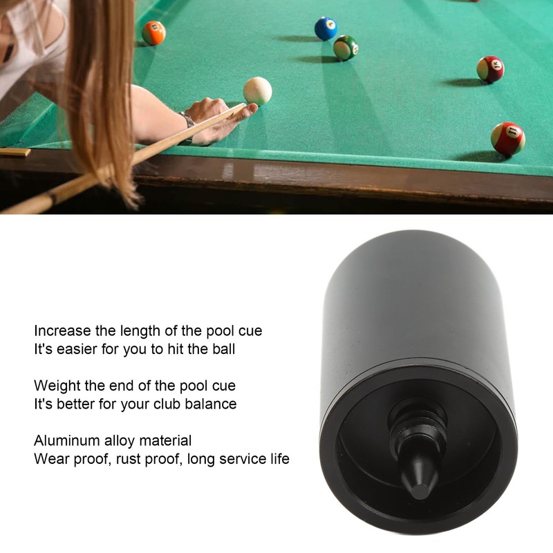 Billiard Pool Cue Extension Aluminum Alloy Pool Cue Stick Extender