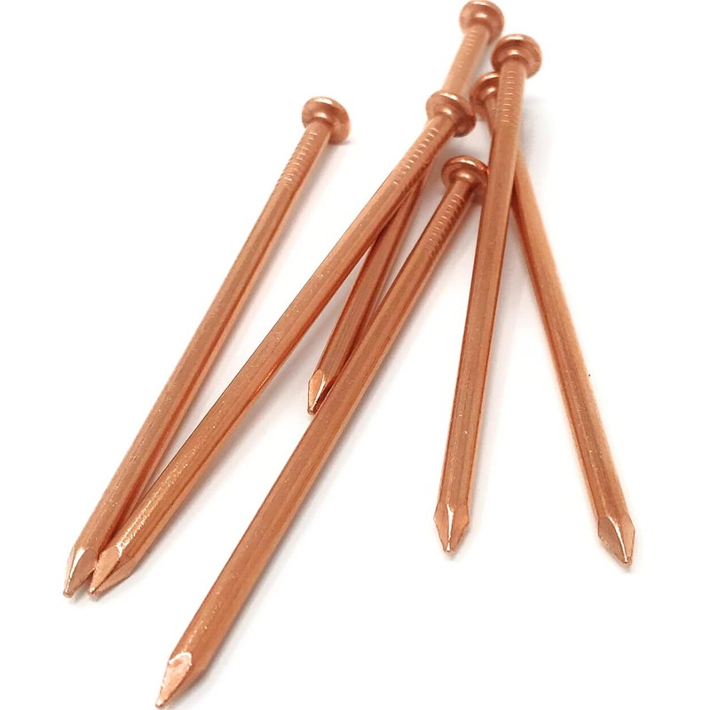 Dubbs Hardware 22-Pack Pure Copper 3.5-Inch Nail Spikes - Heavy-Duty