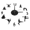 DIY Wall Clock Silent Stylish Decorative Frameless Hanging Clock for
