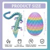 BZQCPLX 3D Printed Crystal Dragon in Egg, 30 cm Articulated
