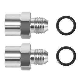 2 Pack TBI/Vortec 87-98 Truck 6AN Male Flare Supply Feed Fuel Line Adapter Fitting Compatible with Female M14-1.5 to AN6 Oring Power Steering F06ANFM1415