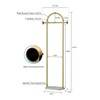 HKaikzo Gold Coat Rack, Modern Garment Rack with Marble Base,