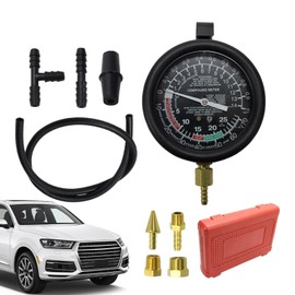 Engine Compression Tester - Vacuum Pressure Gauge with Clear | Automotive Vacuum Tester, Vacuum Pump, Air Compressor Accessories for Diagnosing Exhaust Delivery Pressure