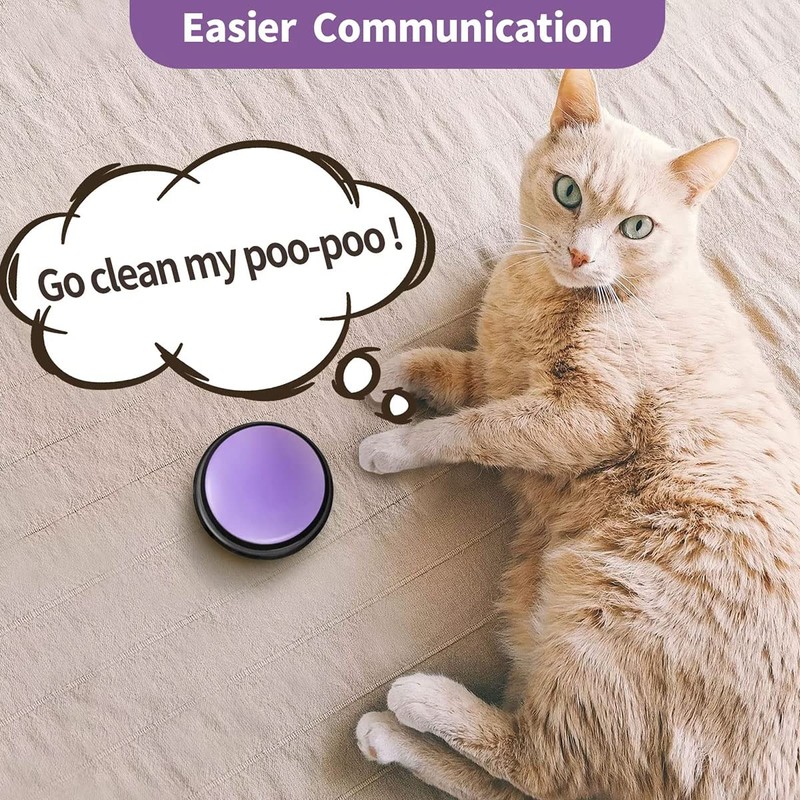 4 Pieces Dog Communication Button Registration Button for Dogs Training