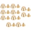 10Pcs Brass Feet Nailhead Purse Handbag Luggage Flat Stud Rivet