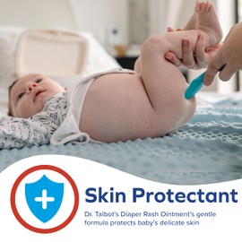 Dr. Talbot's Maximum Strength Diaper Rash Ointment - 4 oz - Zinc Oxide Skin Protectant with Peruvian Balsam - Treats and Prevents Rash