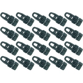 20 x Holdon® MIDI Clip Black – Clamp Mounting Eyelet for Banner, Tent, Tarpaulin, Molton – BO-Camp/Isabella