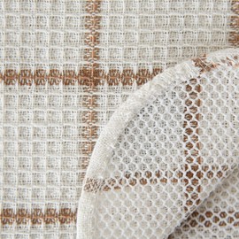 DII Scrubber Dishcloths Collection - Juego de Trapos para Ventana, 12 x 12 Pulgadas, Rayas Blancas, 6 Piezas