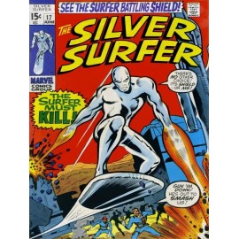 The Silver Surfer #17 NEW METAL SIGN: Silver Surfer Versus SHIELD
