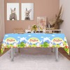 ZSTNPP Easter Table Cloth, 137x274cm Rectangular Plastic Waterproof Easter Tablecloth,