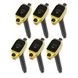 ACCEL 140648-6 Ignition Coil - Supercoil - 2011-2016 Mopar -3.6L V6 - Yellow - 6-Pack