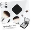 Gatuida 2pcs Black Empty Eyeshadow Organizer for Makeup Refillable Blush