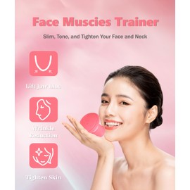 Face Exerciser, Yoga for Skin Firming & Anti Wrinkle, Jaw Exerciser, Face Lifting V Shape Double Chin Exerciser, Face Slimmer Mouth Exercise Tool Breathing Exercise Device