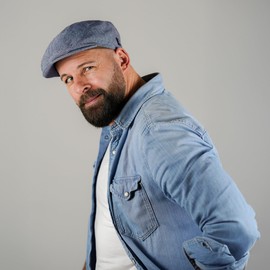 WEROR WEROR-431.1 Men's Flat Cap, blue